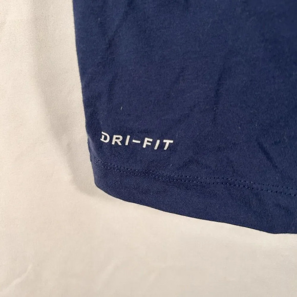 Dallas Cowboys Nike Shirt Men's Large Blue Short Sleeve Crew Neck Dri-Fit - Picture 5 of 10